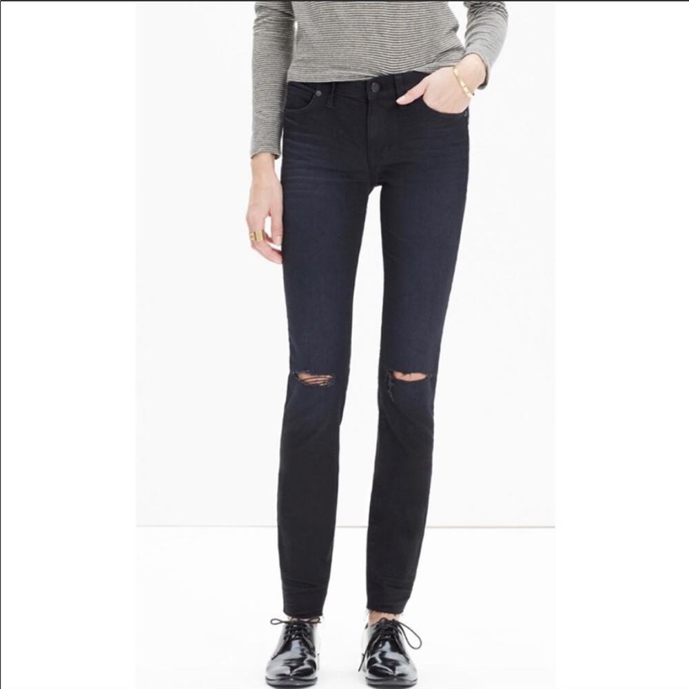 Madewell Skinny Skinny Knee Rip Trent Wash Size 26